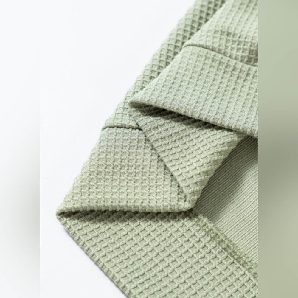 Dawson waffle knit bracelet sleeve raglan top - Picture 10 of 11